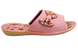 Женские открытые тапочки БЕЛСТА из розового текстиля украшены бантом - 3