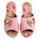 Женские открытые тапочки БЕЛСТА из розового текстиля украшены бантом - 2