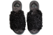 Женские открытые тапочки БЕЛСТА из чёрной искусственной овчины - 2