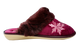 Жіночі капці БЕЛСТА з бордового велюру прикрашені Сніжинкою та хутром - 3