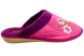 Женские закрытые тапочки БЕЛСТА из розовой махры с фиолетовым отворотом украшены веточкой Сакуры - 3