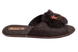 Женские открытые тапочки БЕЛСТА из коричневого войлока украшены мехом - 3