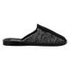 Мужские закрытые тапочки БЕЛСТА из чёрной шерсти украшены вставкой букле серого цвета - 3