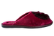 Женские закрытые тапочки БЕЛСТА из велюра цвета бордо украшены мехом - 3