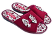Женские открытые тапочки БЕЛСТА из текстиля цвета бордо украшены бантом - 1